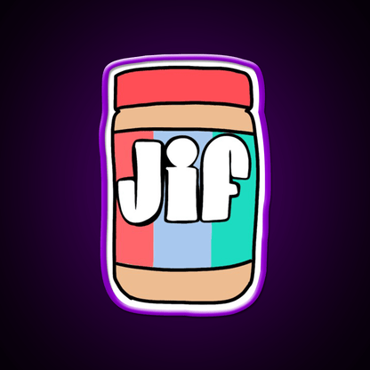 Jif Peanut Butter Snack Food Led Neon Sign Rgb Color - Shineneon