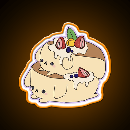 Jiggly Pupcakes Snack Food Led Neon Sign Rgb Color - Shineneon