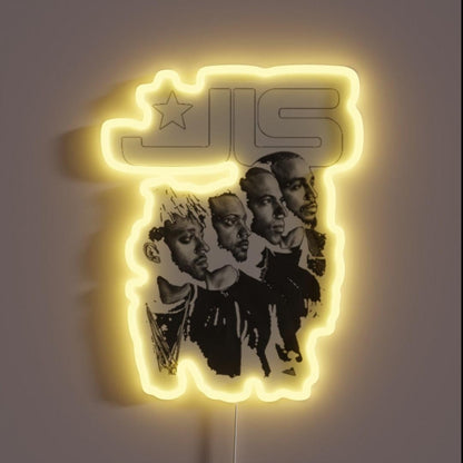 Jls Tour Rgb Led Neon Sign - Custom LED neon sign front view