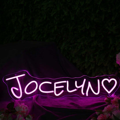 Jocelyn Pink Led Neon Sign | Shineneon