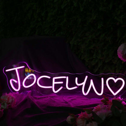 Jocelyn Pink Led Neon Sign | Shineneon