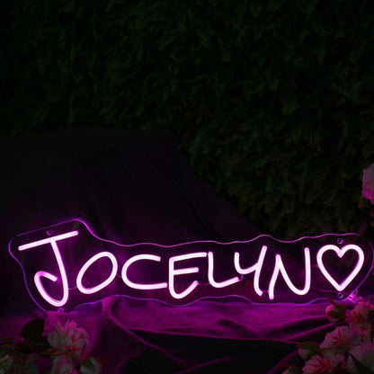Jocelyn Pink Led Neon Sign - Shineneon