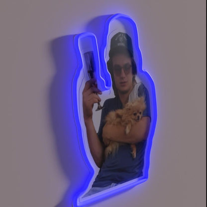 Joe Keery My Spirit Animal Rgb Led Neon Sign - LED neon sign close-up detail