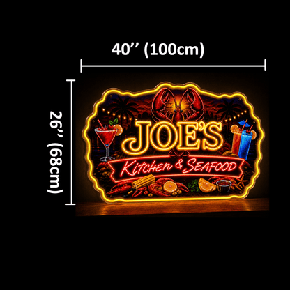 JOE'S Kitchen & Seafood Custom LED Neon Sign - Shineneon