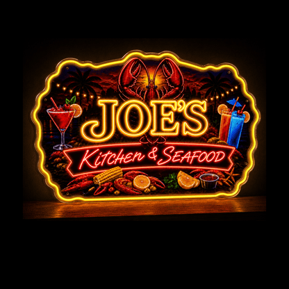 JOE'S Kitchen & Seafood Custom LED Neon Sign - Shineneon
