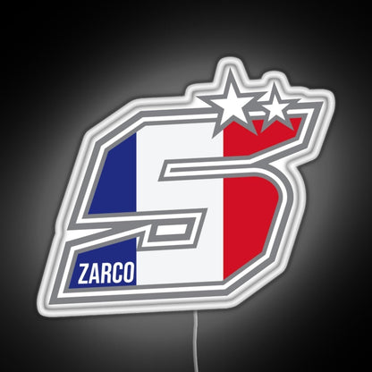 Johann Zarco Number 5 Rgb Neon Sign - Size and dimension reference