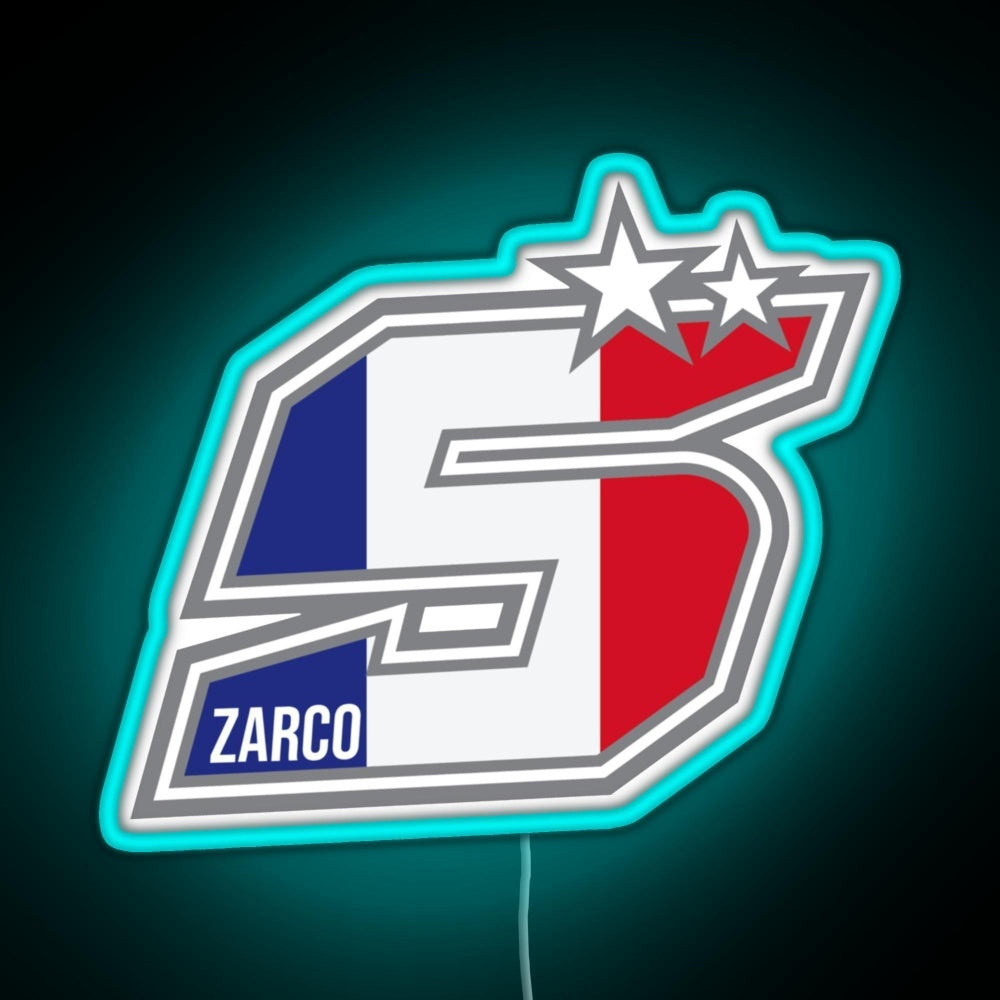 Johann Zarco Number 5 Rgb Neon Sign - LED neon sign view 5