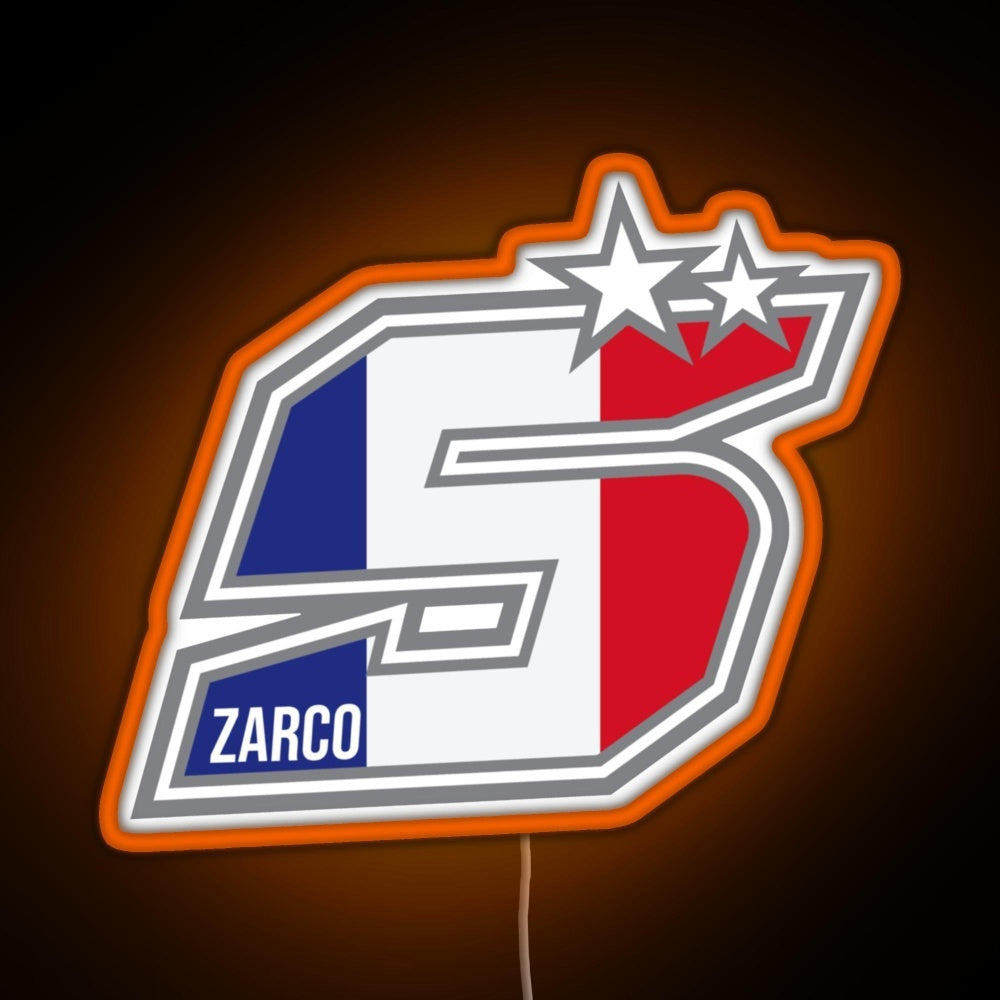 Johann Zarco Number 5 Rgb Neon Sign - LED neon sign view 6