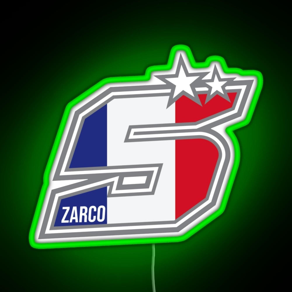 Johann Zarco Number 5 Rgb Neon Sign - LED neon sign view 7