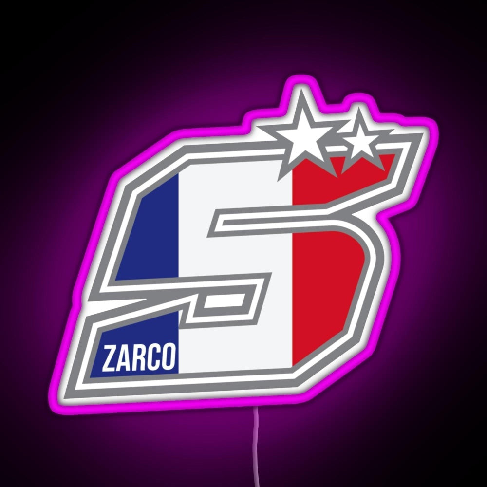 Johann Zarco Number 5 Rgb Neon Sign - LED neon sign view 8