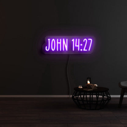 John 14 27 Led Neon Sign | Shineneon