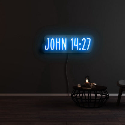 John 14 27 Led Neon Sign | Shineneon