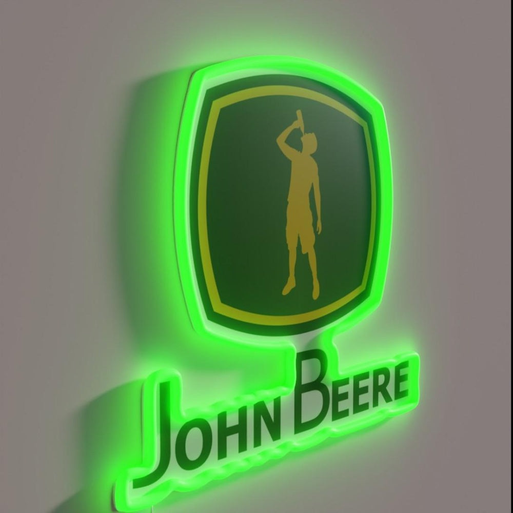 John Beere Funny Beer Lover Camping Gift Rgb Led Neon Sign