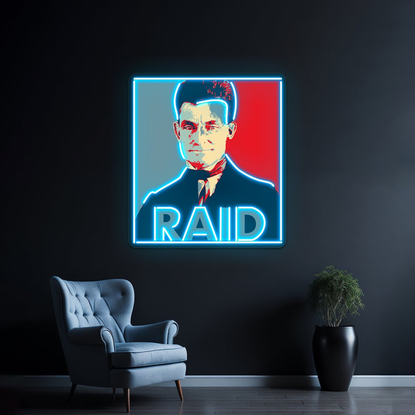 John Brown Raid Artwork Neon Signs For Sale