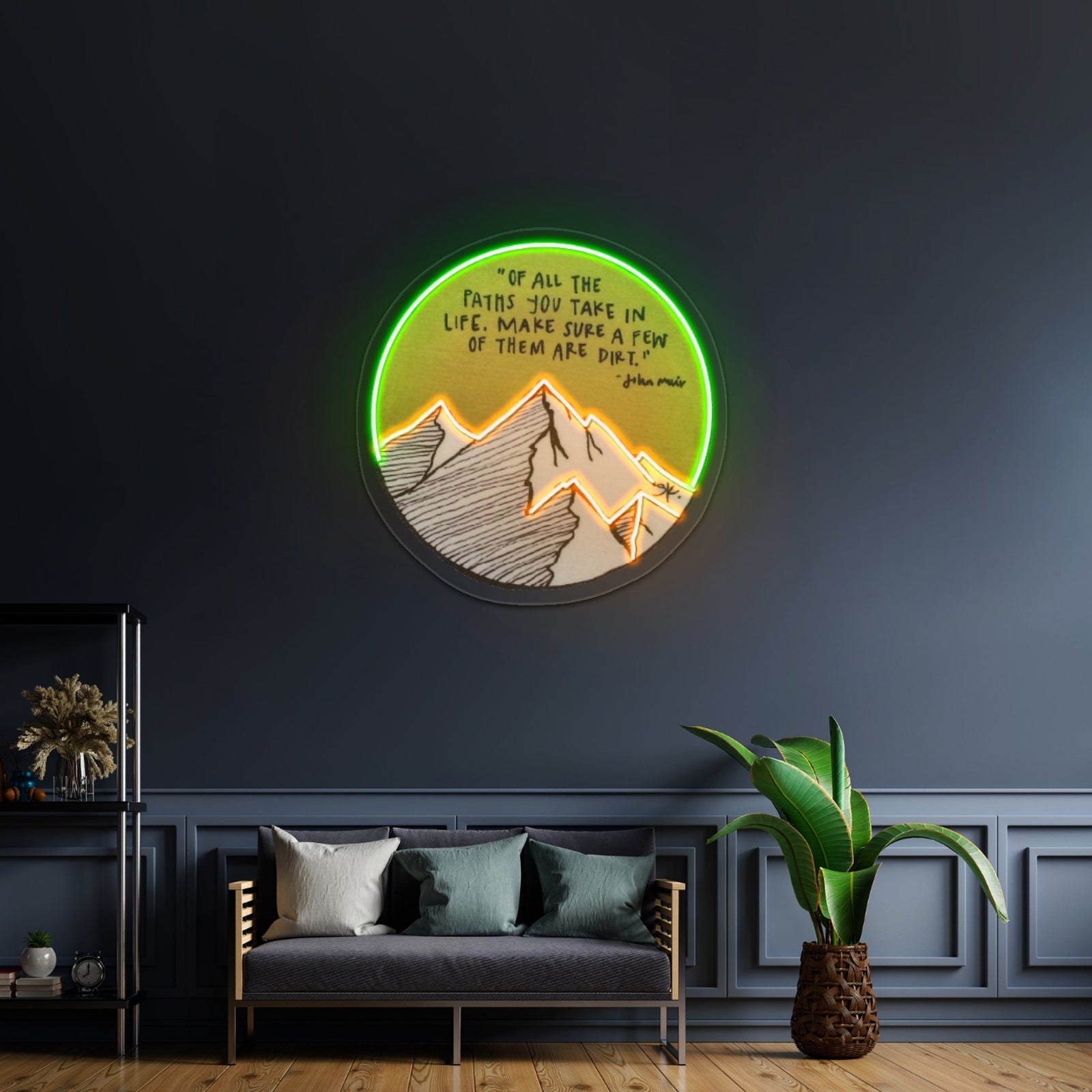 John Muir Quote Artwork Personalized Neon Signs - Shineneon