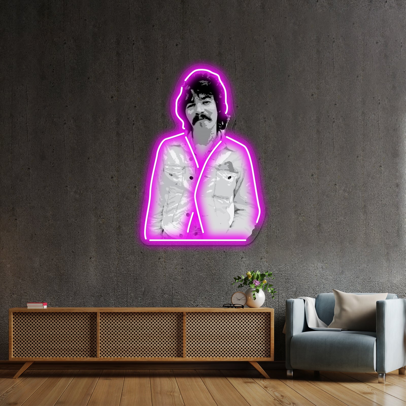 John Prine Pop Art Design Artwork Neon Signs For Sale | Shineneon