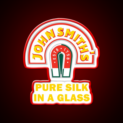 John Smith Pure Silk Glass Beer Bar Decor Led Neon Sign Rgb Color