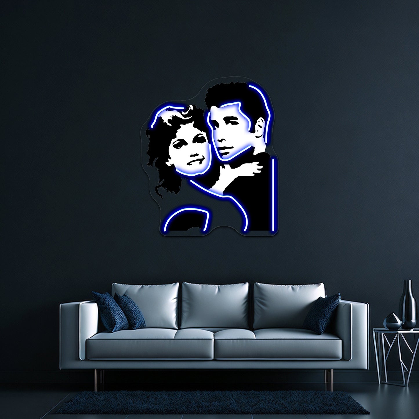 John Travolta Grease Artwork Neon Signs For Sale