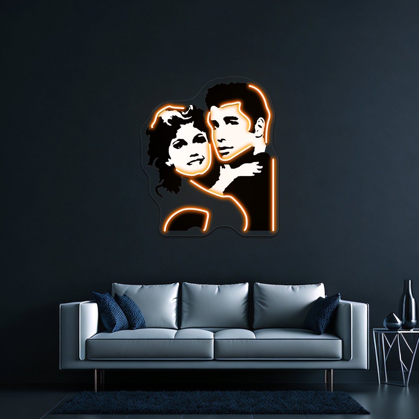 John Travolta Grease Artwork Neon Signs For Sale