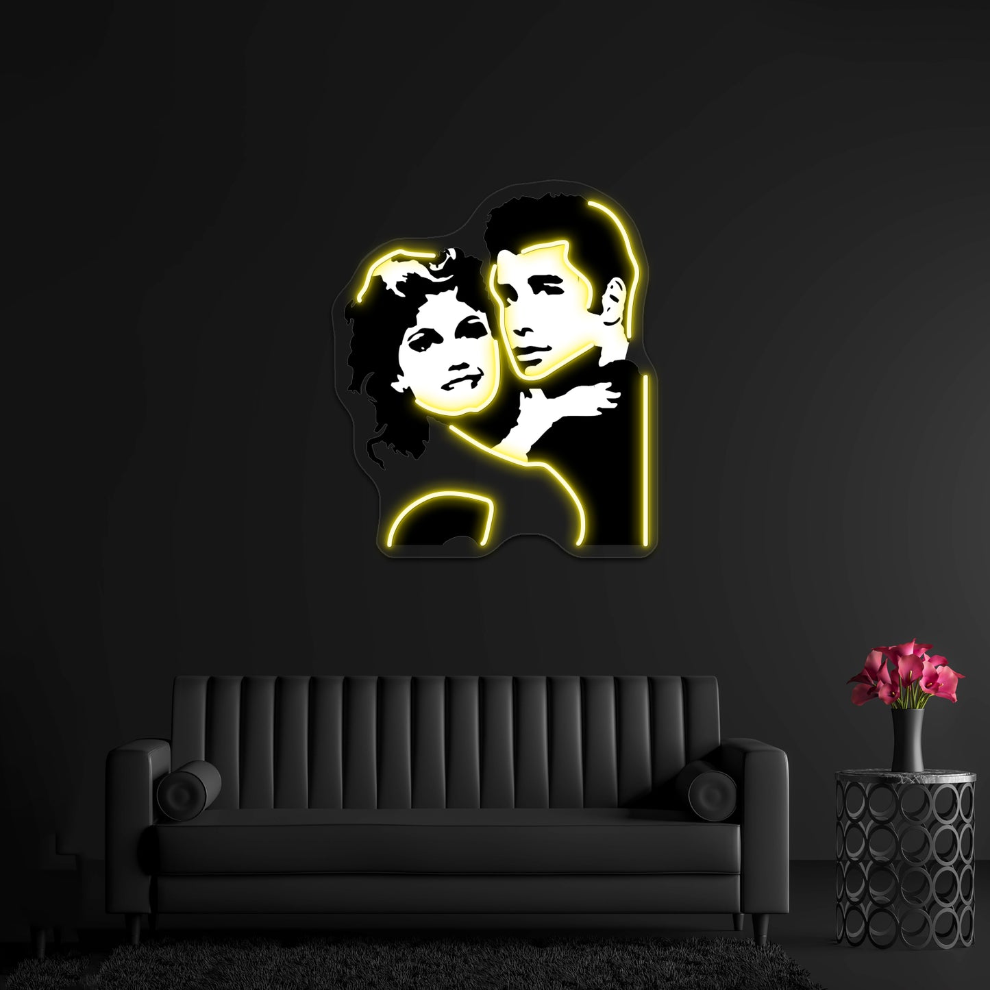 John Travolta Grease Artwork Neon Signs For Sale