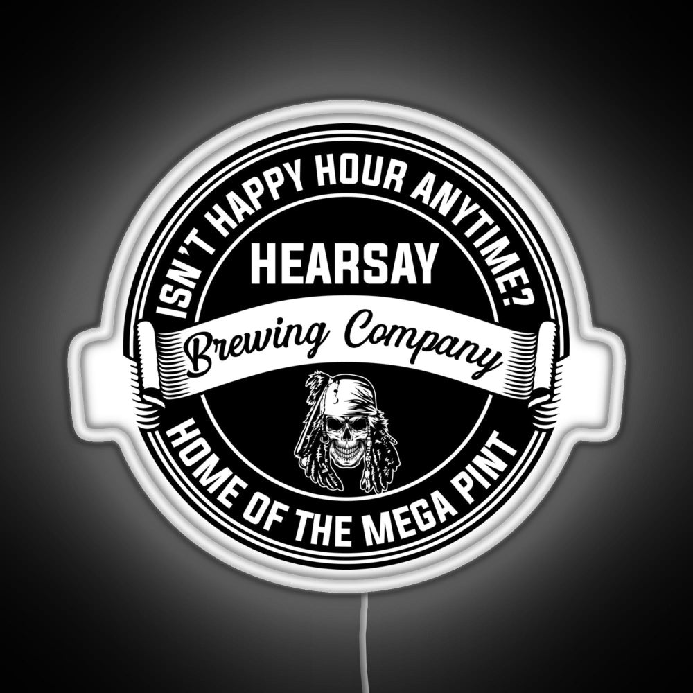 Johnny Depp Hearsay Brewing Company Rgb Led Neon Sign Pop Wall Art - Shineneon