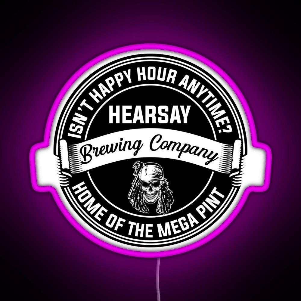 Johnny Depp Hearsay Brewing Company Rgb Led Neon Sign Pop Wall Art - Shineneon