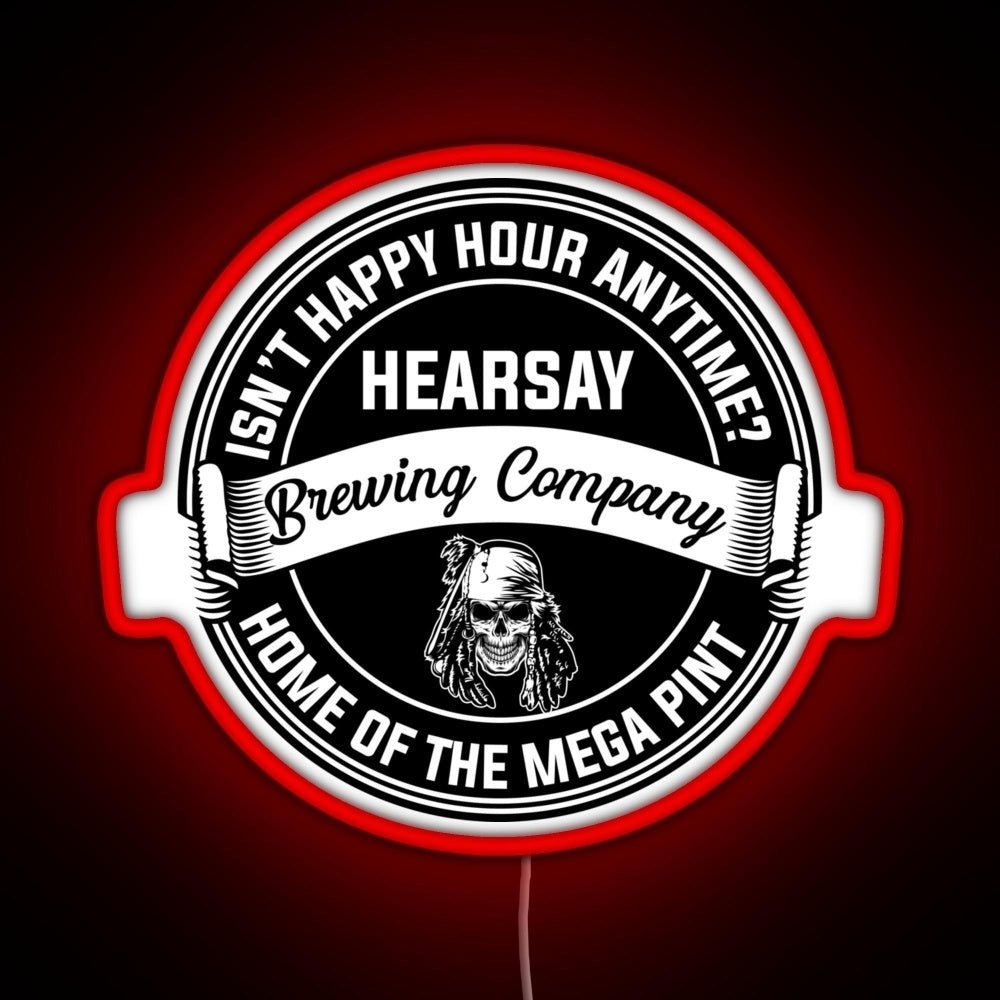 Johnny Depp Hearsay Brewing Company Rgb Led Neon Sign Pop Wall Art - Shineneon