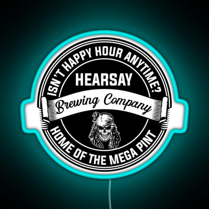 Johnny Depp Hearsay Brewing Company Rgb Led Neon Sign Pop Wall Art - Shineneon