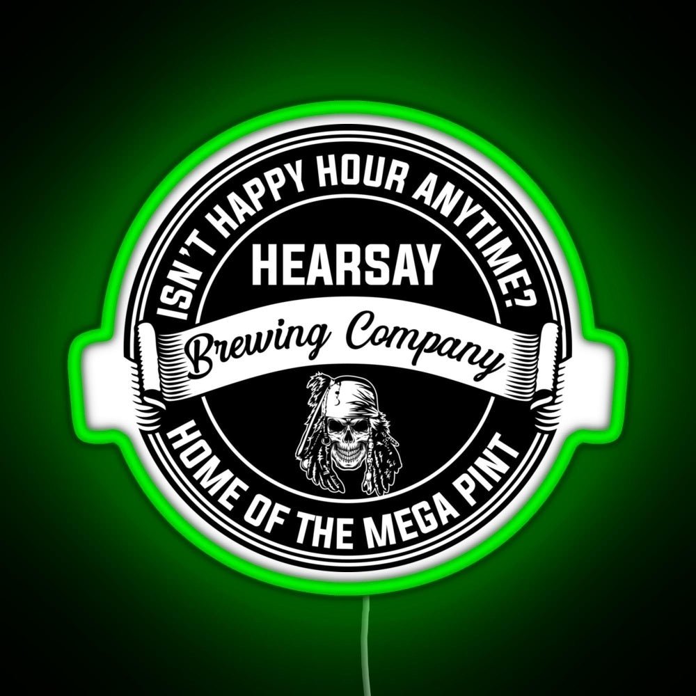 Johnny Depp Hearsay Brewing Company Rgb Led Neon Sign Pop Wall Art - Shineneon
