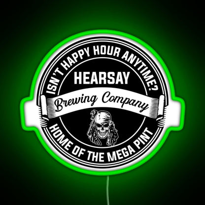 Johnny Depp Hearsay Brewing Company Rgb Led Neon Sign Pop Wall Art - Shineneon