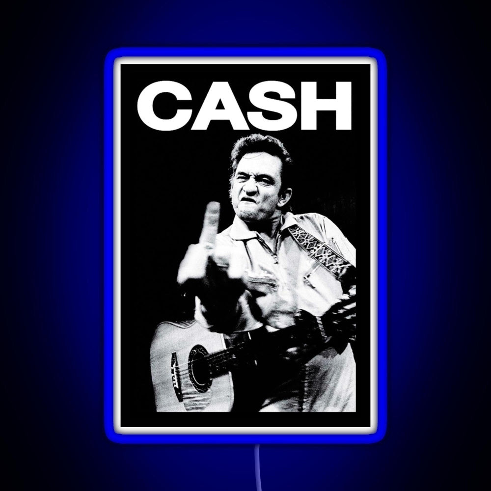 Johnny Middle Finger Rgb Neon Sign