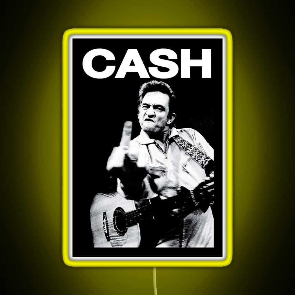 Johnny Middle Finger Rgb Neon Sign