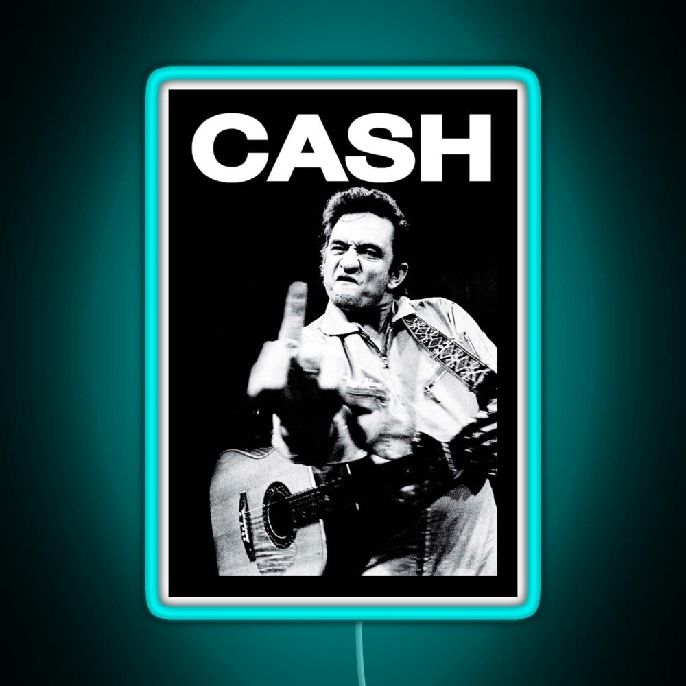 Johnny Middle Finger Rgb Neon Sign