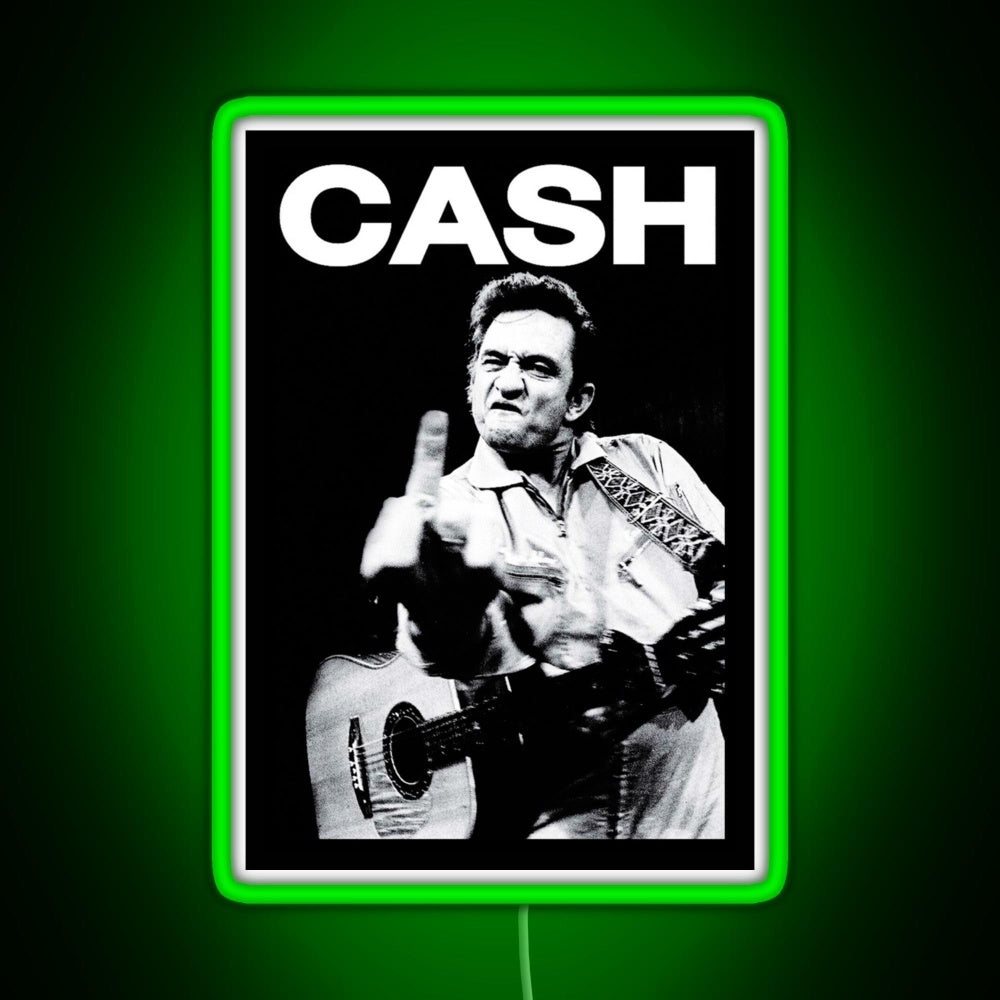 Johnny Middle Finger Rgb Neon Sign