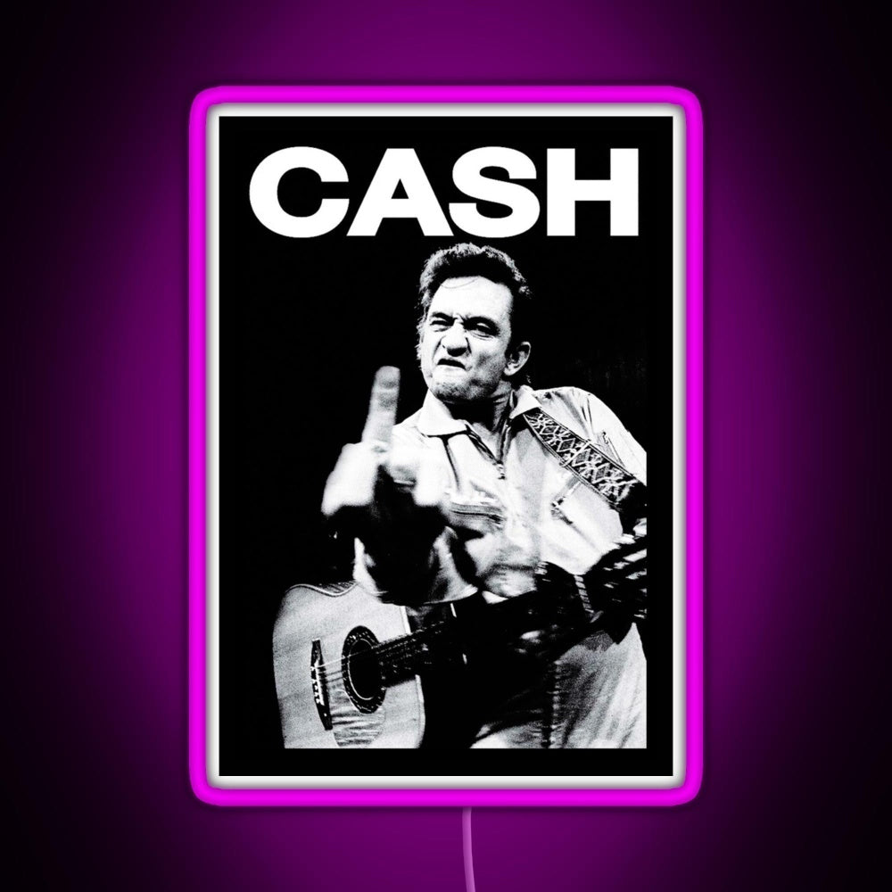 Johnny Middle Finger Rgb Neon Sign