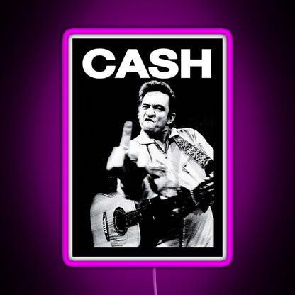 Johnny Middle Finger Rgb Neon Sign