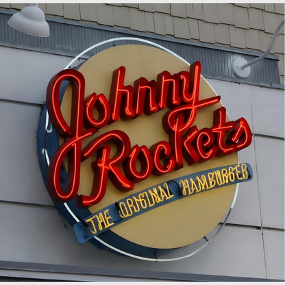 Johnny Rockets 3D Frontlit And Backlit Channel Letter Led Light Sign