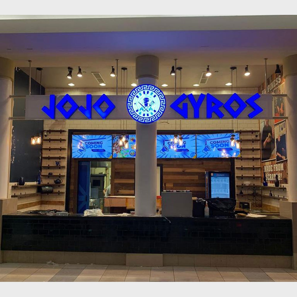 Jojo Gyros 3D Frontlit Channel Letters Led Light Sign