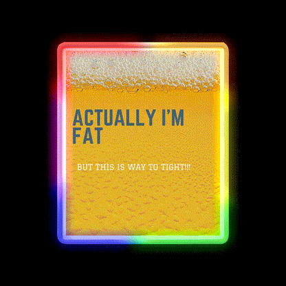 Jokes Beer Bar Decor Led Neon Sign Rgb Color - LED neon sign close-up detail