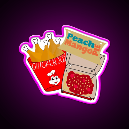 Jollibee Fast Food Led Neon Sign For Burger Place Rgb Color - Shineneon