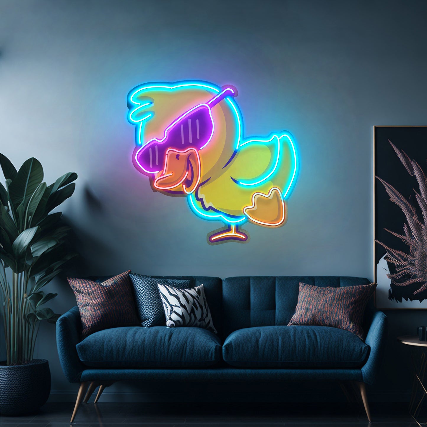 Jolly Duck Jumping Led Neon Sign Light Custom Led Signs