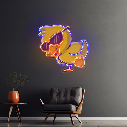 Jolly Duck Jumping Led Neon Sign Light Custom Led Signs