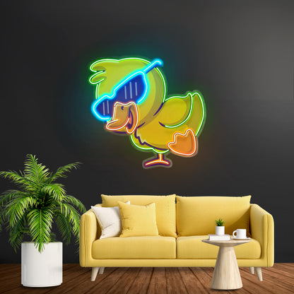 Jolly Duck Jumping Led Neon Sign Light Custom Led Signs