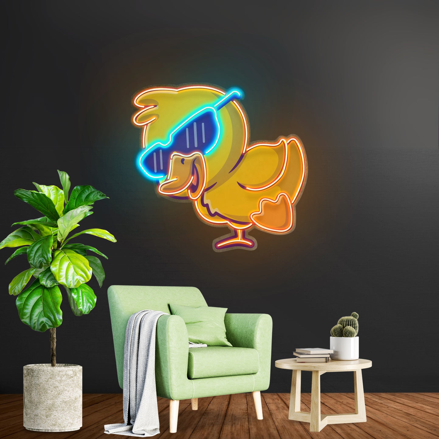 Jolly Duck Jumping Led Neon Sign Light Custom Led Signs