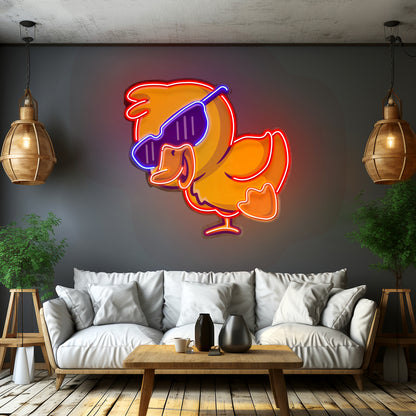 Jolly Duck Jumping Led Neon Sign Light Custom Led Signs - Custom LED neon sign front view