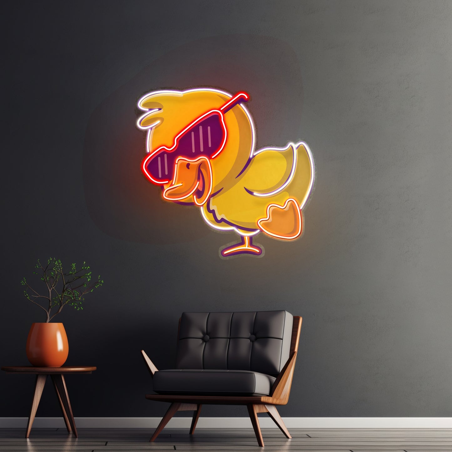 Jolly Duck Jumping Led Neon Sign Light Custom Led Signs