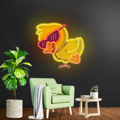 Jolly Duck Jumping Led Neon Sign Light Custom Led Signs