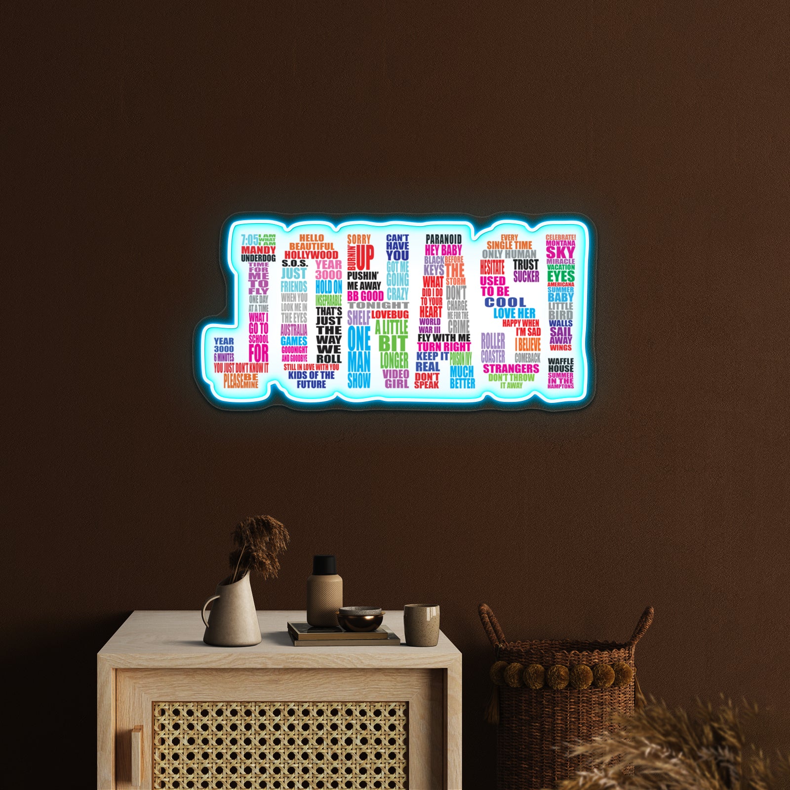 Jonas Brothers Albums Text Artwork Neon Signs For Sale