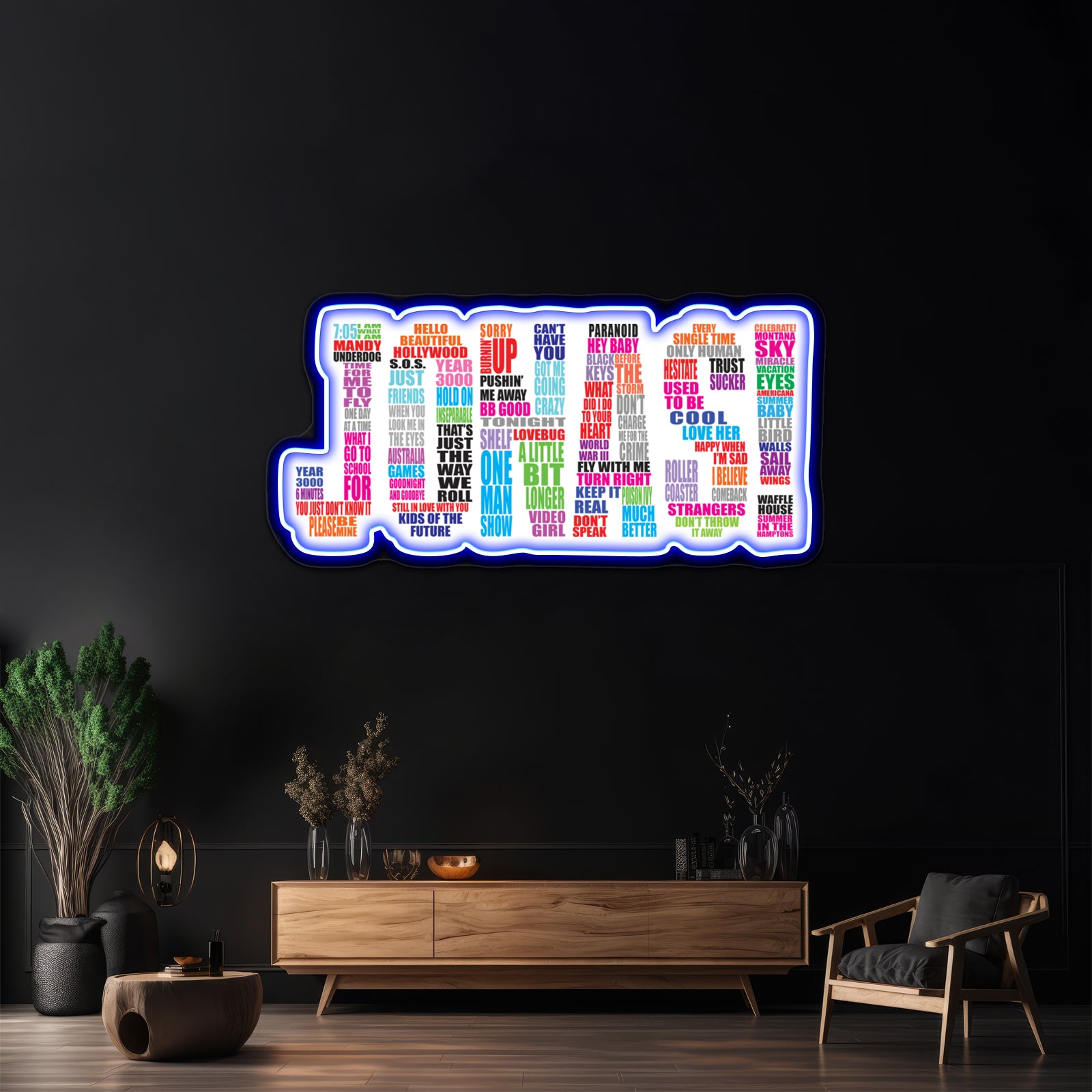 Joyful Deer Christmas Neon Sign Artwork For Sale