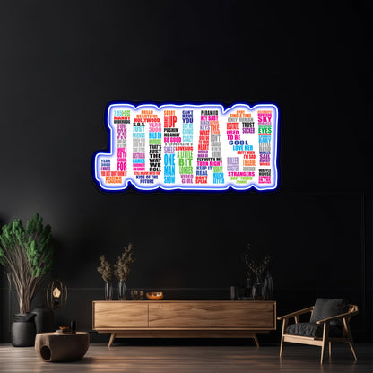 Joyful Deer Christmas Neon Sign Artwork For Sale